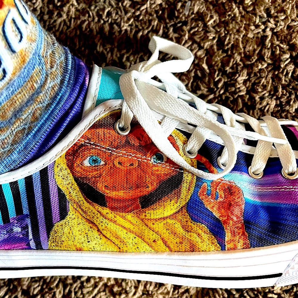 Ultimate 80s E.T. Be Good Wearable Watercolor Artisan Alien Sneakers Size 13 Men